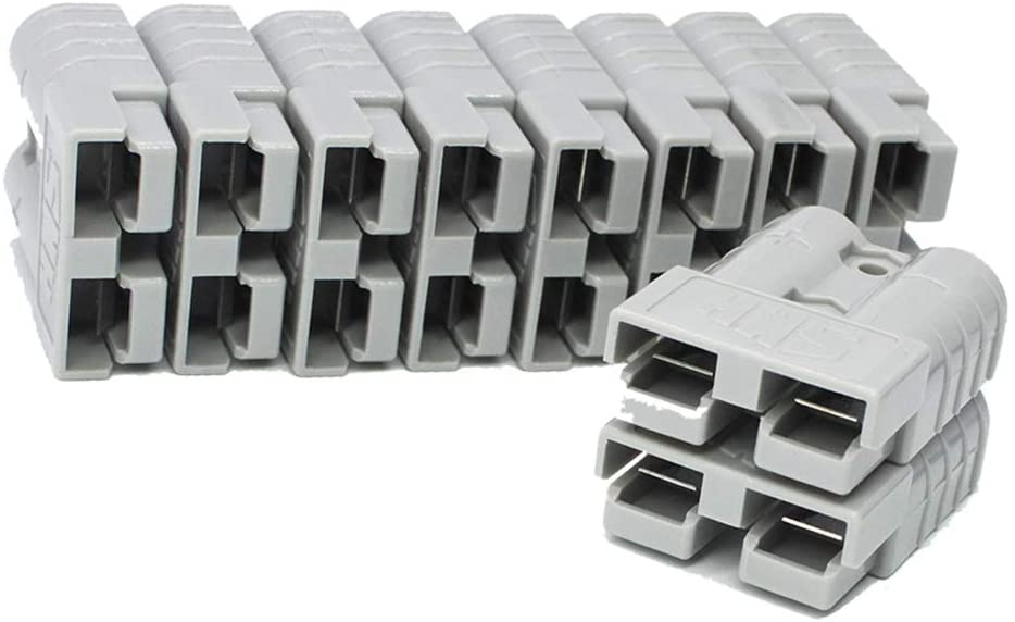 10pc For Anderson Plug Connector 50a 6awg Caravan Trailer Solar 4x4 Truck Suitable For Anderson Forklift Battery Connector