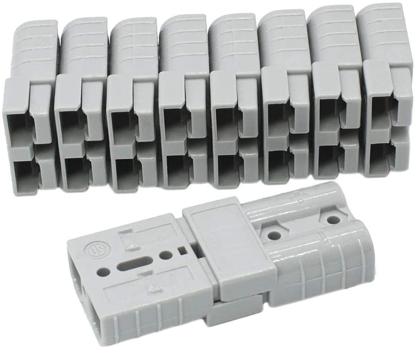 10pc For Anderson Plug Connector 50a 6awg Caravan Trailer Solar 4x4 Truck Suitable For Anderson Forklift Battery Connector